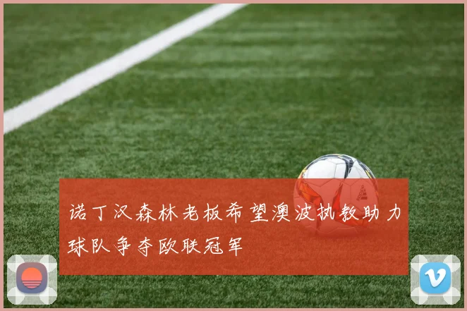 诺丁汉森林老板希望澳波执教助力球队争夺欧联冠军